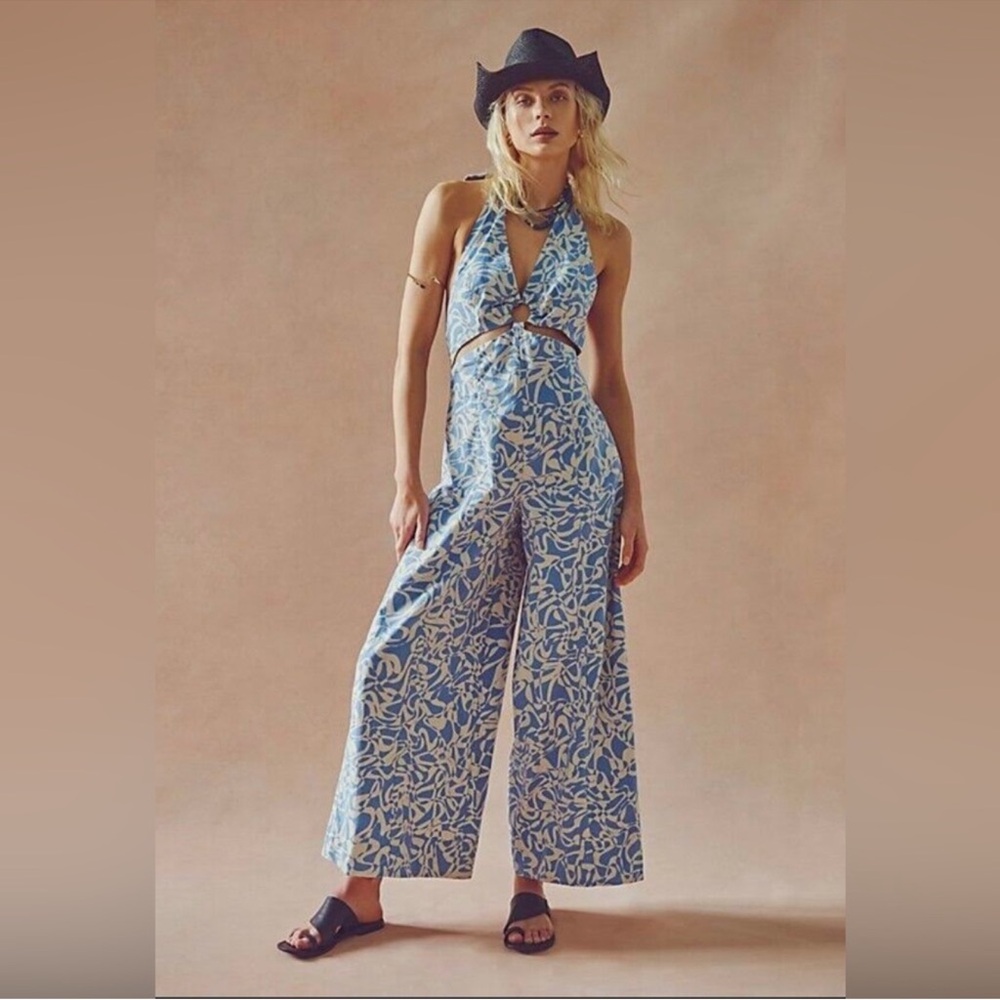 Free People kira Jumpsuit wide leg